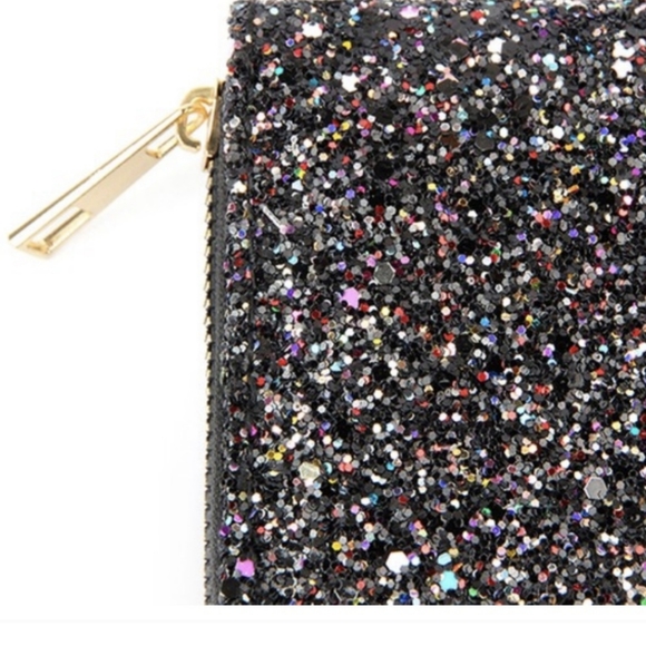 1 Left! Beautiful Black Sparkly Wallet - Picture 3 of 8